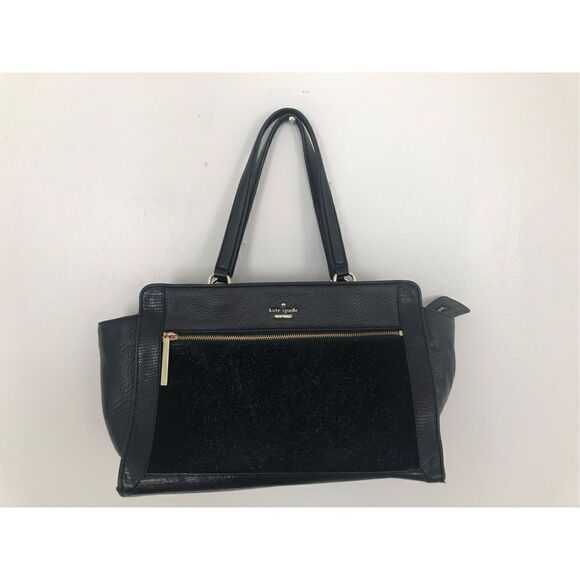 Kate Spade Women's New York Chatham Lane Harlan Satchel Bag Black One Size - Picture 1 of 8